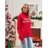 Zeagoo Women’s Turtleneck Sweater 2026 Fall Winter Chunky Knitted Pullover High Low Hem Trendy Basic Jumper Top(Christmas Letter)