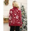 Zeagoo Women’s Turtleneck Sweater 2026 Fall Winter Chunky Knitted Pullover High Low Hem Trendy Basic Jumper Top(Christmas Pattern)