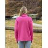 Zeagoo Women’s Turtleneck Sweater 2026 Fall Winter Chunky Knitted Pullover High Low Hem Trendy Basic Jumper Top(Rose)