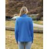 Zeagoo Women’s Turtleneck Sweater 2026 Fall Winter Chunky Knitted Pullover High Low Hem Trendy Basic Jumper Top(Sky Blue)