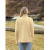 Zeagoo Women’s Turtleneck Sweater 2026 Fall Winter Chunky Knitted Pullover High Low Hem Trendy Basic Jumper Top(Yellow)
