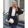 Zeagoo Women’s Zip Up Hoodies Long Sleeve Long Tunic Sweatshirts Oversized Fleece Casual 2025 Fall Jacket Coat with Pocket(01 Black)