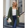 Zeagoo Women’s Zip Up Hoodies Long Sleeve Long Tunic Sweatshirts Oversized Fleece Casual 2025 Fall Jacket Coat with Pocket(Army Green)
