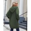 Zeagoo Women’s Zip Up Hoodies Long Sleeve Long Tunic Sweatshirts Oversized Fleece Casual 2025 Fall Jacket Coat with Pocket(Army Green)