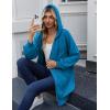 Zeagoo Women’s Zip Up Hoodies Long Sleeve Long Tunic Sweatshirts Oversized Fleece Casual 2025 Fall Jacket Coat with Pocket(Blue)