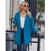 Zeagoo Women’s Zip Up Hoodies Long Sleeve Long Tunic Sweatshirts Oversized Fleece Casual 2025 Fall Jacket Coat with Pocket(Blue)