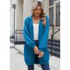 Zeagoo Women’s Zip Up Hoodies Long Sleeve Long Tunic Sweatshirts Oversized Fleece Casual 2025 Fall Jacket Coat with Pocket(Blue)