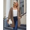 Zeagoo Women’s Zip Up Hoodies Long Sleeve Long Tunic Sweatshirts Oversized Fleece Casual 2025 Fall Jacket Coat with Pocket(Coffee Grey)