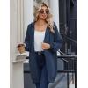 Zeagoo Women’s Zip Up Hoodies Long Sleeve Long Tunic Sweatshirts Oversized Fleece Casual 2025 Fall Jacket Coat with Pocket(Dark Blue)