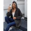 Zeagoo Women’s Zip Up Hoodies Long Sleeve Long Tunic Sweatshirts Oversized Fleece Casual 2025 Fall Jacket Coat with Pocket(Dark Grey)