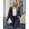 Zeagoo Women’s Zip Up Hoodies Long Sleeve Long Tunic Sweatshirts Oversized Fleece Casual 2025 Fall Jacket Coat with Pocket(Dark Grey)