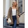 Zeagoo Women’s Zip Up Hoodies Long Sleeve Long Tunic Sweatshirts Oversized Fleece Casual 2025 Fall Jacket Coat with Pocket(Leopard Print)