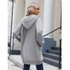 Zeagoo Women’s Zip Up Hoodies Long Sleeve Long Tunic Sweatshirts Oversized Fleece Casual 2025 Fall Jacket Coat with Pocket(Light Grey)