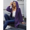 Zeagoo Women’s Zip Up Hoodies Long Sleeve Long Tunic Sweatshirts Oversized Fleece Casual 2025 Fall Jacket Coat with Pocket(Purple)