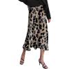 Zeagoo Skirts for Women High Waist Skirt Elegant Midi Skirt Satin(An256)