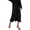 Zeagoo Skirts for Women High Waist Skirt Elegant Midi Skirt Satin(New-black)