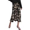 Zeagoo Skirts for Women High Waist Skirt Elegant Midi Skirt Satin(Sf209)