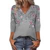 Zeagoo Women Long Sleeve Tops Dressy Casual V Neck Tshirts Basics Tee 2025 Fall Trendy Clothes S-2XL(Hf36)