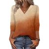 Zeagoo Women Long Sleeve Tops Dressy Casual V Neck Tshirts Basics Tee 2025 Fall Trendy Clothes S-2XL(Jb205)