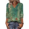 Zeagoo Women Long Sleeve Tops Dressy Casual V Neck Tshirts Basics Tee 2025 Fall Trendy Clothes S-2XL(Mz839)