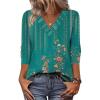 Zeagoo Women Long Sleeve Tops Dressy Casual V Neck Tshirts Basics Tee 2025 Fall Trendy Clothes S-2XL(Mz871)