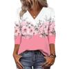 Zeagoo Women Long Sleeve Tops Dressy Casual V Neck Tshirts Basics Tee 2025 Fall Trendy Clothes S-2XL(Sf122)