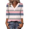 Zeagoo Women Long Sleeve Tops Dressy Casual V Neck Tshirts Basics Tee 2025 Fall Trendy Clothes S-2XL(Tw669)