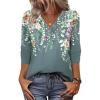 Zeagoo Women Long Sleeve Tops Dressy Casual V Neck Tshirts Basics Tee 2025 Fall Trendy Clothes S-2XL(Wf71)