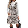 Zeagoo Women’s Sweater Vest Dresses for Women 2025 V Neck Sleeveless Knit Pullover Sweater with Pockets Fall Winter Outfits(An425)