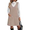 Zeagoo Women’s Sweater Vest Dresses for Women 2025 V Neck Sleeveless Knit Pullover Sweater with Pockets Fall Winter Outfits(Wa)