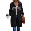 Zeagoo Women’s Zip Up Hoodies Long Sleeve Long Tunic Sweatshirts Oversized Fleece Casual 2025 Fall Jacket Coat with Pocket(Zm218)