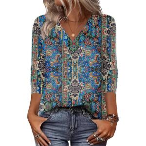 Zeagoo Women Long Sleeve Tops Dressy Casual V Neck Tshirts Basics Tee 2025 Fall Trendy Clothes S-2XL(Mz779)