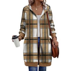 Zeagoo Women’s Zip Up Hoodies Long Sleeve Long Tunic Sweatshirts Oversized Fleece Casual 2025 Fall Jacket Coat with Pocket(Gz554)