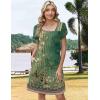 ZEAGOO Summer Dresses for Women 2026 Sundress Short Petal Sleeve Dress with Pockets Floral Dresses for Casual(Floral-mz840)