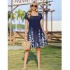 ZEAGOO Summer Dresses for Women 2026 Sundress Short Petal Sleeve Dress with Pockets Floral Dresses for Casual(Floral-sf119)