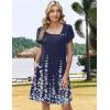 ZEAGOO Summer Dresses for Women 2026 Sundress Short Petal Sleeve Dress with Pockets Floral Dresses for Casual(Floral-sf119)
