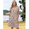 ZEAGOO Summer Dresses for Women 2026 Sundress Short Petal Sleeve Dress with Pockets Floral Dresses for Casual(Floral-sf170)