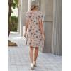 ZEAGOO Summer Dresses for Women 2026 Sundress Short Petal Sleeve Dress with Pockets Floral Dresses for Casual(Floral-sf170)