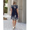 ZEAGOO Summer Dresses for Women 2026 Sundress Short Petal Sleeve Dress with Pockets Floral Dresses for Casual(Floral-sf184)