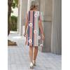 ZEAGOO Summer Dresses for Women 2026 Sundress Short Petal Sleeve Dress with Pockets Floral Dresses for Casual(Floral-sf189)