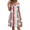 ZEAGOO Summer Dresses for Women 2026 Sundress Short Petal Sleeve Dress with Pockets Floral Dresses for Casual(Floral-sf189)