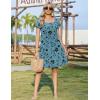 ZEAGOO Summer Dresses for Women 2026 Sundress Short Petal Sleeve Dress with Pockets Floral Dresses for Casual(Floral-sf237)