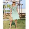 ZEAGOO Summer Dresses for Women 2026 Sundress Short Petal Sleeve Dress with Pockets Floral Dresses for Casual(Floral-sf242)