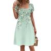 ZEAGOO Summer Dresses for Women 2026 Sundress Short Petal Sleeve Dress with Pockets Floral Dresses for Casual(Floral-sf242)