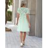 ZEAGOO Summer Dresses for Women 2026 Sundress Short Petal Sleeve Dress with Pockets Floral Dresses for Casual(Floral-sf242)