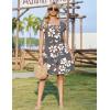 ZEAGOO Summer Dresses for Women 2026 Sundress Short Petal Sleeve Dress with Pockets Floral Dresses for Casual(Floral-wf104)
