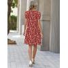 ZEAGOO Summer Dresses for Women 2026 Sundress Short Petal Sleeve Dress with Pockets Floral Dresses for Casual(Floral-xh268)