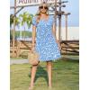 ZEAGOO Summer Dresses for Women 2026 Sundress Short Petal Sleeve Dress with Pockets Floral Dresses for Casual(Floral-xh41)