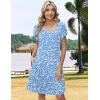 ZEAGOO Summer Dresses for Women 2026 Sundress Short Petal Sleeve Dress with Pockets Floral Dresses for Casual(Floral-xh41)