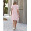 ZEAGOO Summer Dresses for Women 2026 Sundress Short Petal Sleeve Dress with Pockets Floral Dresses for Casual(Floral-xh530)